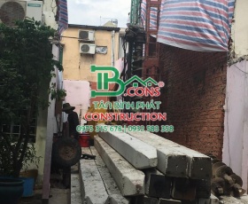 Ép cọc BTCT nhà phố ông Đạo -Q6